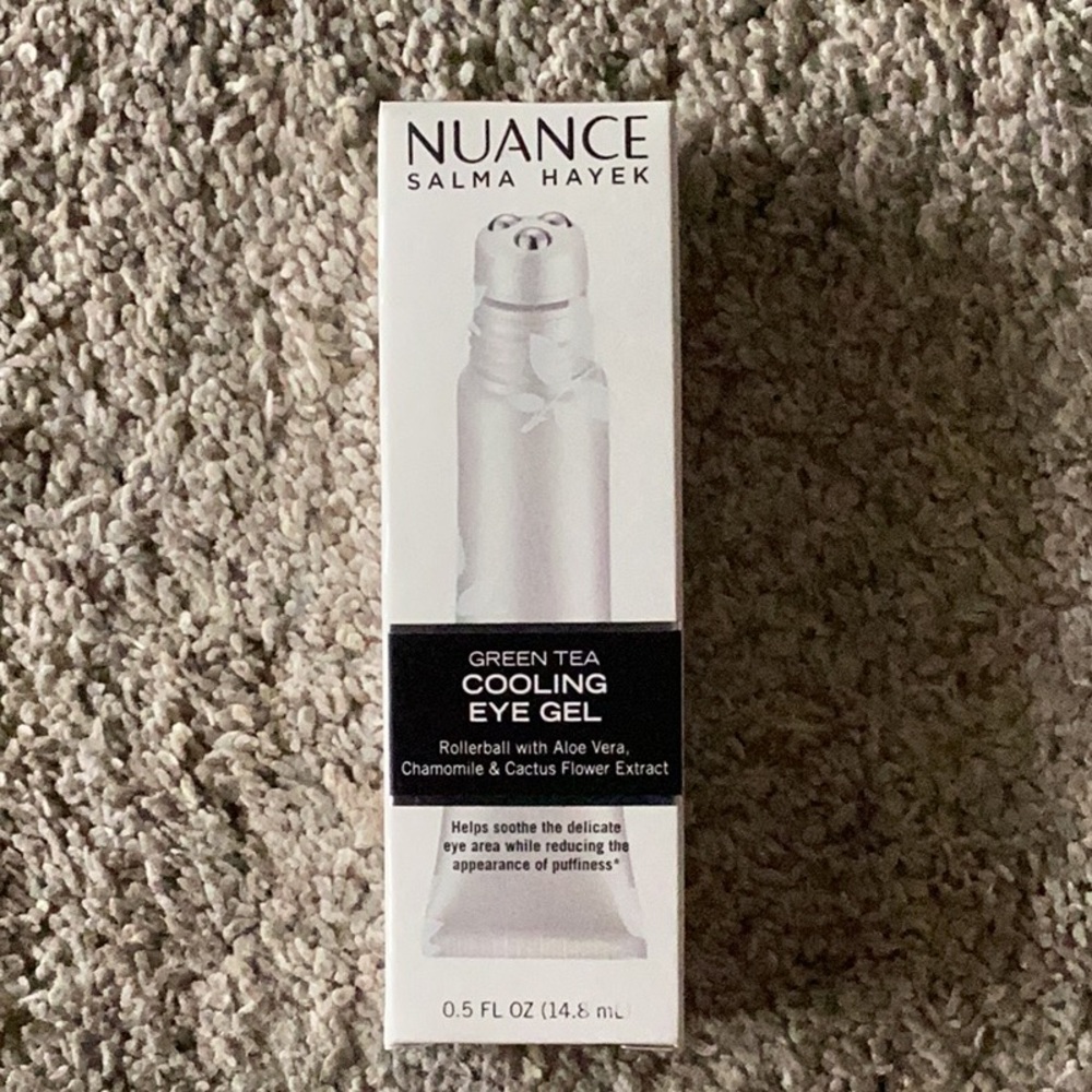 Nuance Salma, Hayek, green tea cooling eye gel